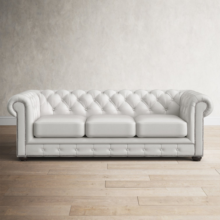 Birch Lane™ Freddie 95'' Leather Sofa & Reviews | Wayfair